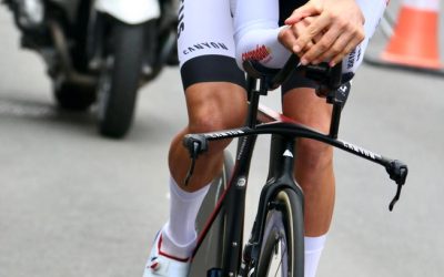 Un cycliste lors d'un Tour de France.