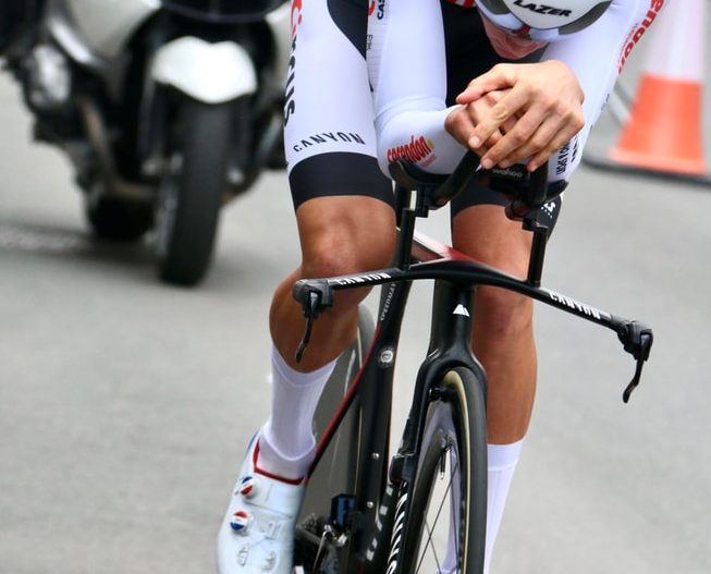 Un cycliste lors d'un Tour de France.