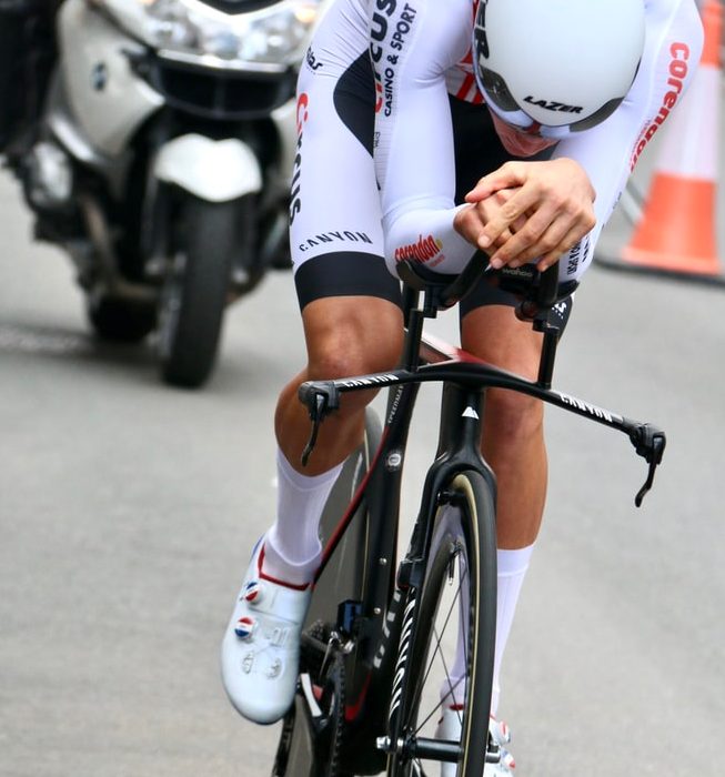 Un cycliste lors d'un Tour de France.