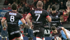 Des joueurs d'Oyonnax.