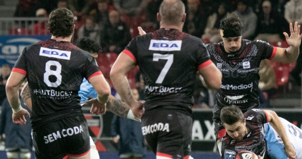 Des joueurs d'Oyonnax.