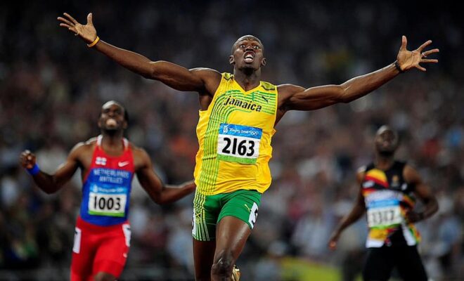 Usain Bolt, recordman mondial du 100 et 200 m.