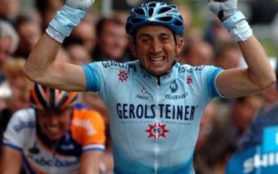 David Rebellin, le cycliste le plus âgé encore en compétition.