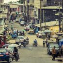 Dans les rues de Douala, au Cameroun.