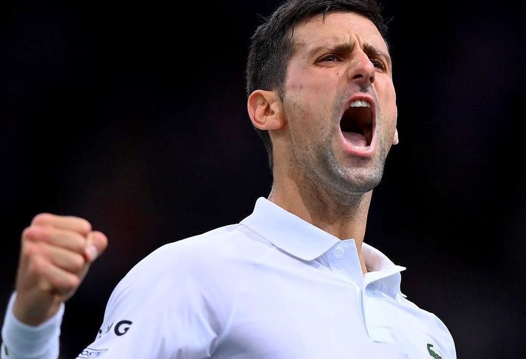 Novak Djokovic à l'Accor Arena à Paris en novembre 2021.