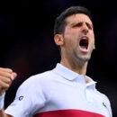 Novak Djokovic à l'Accor Arena à Paris en novembre 2021.