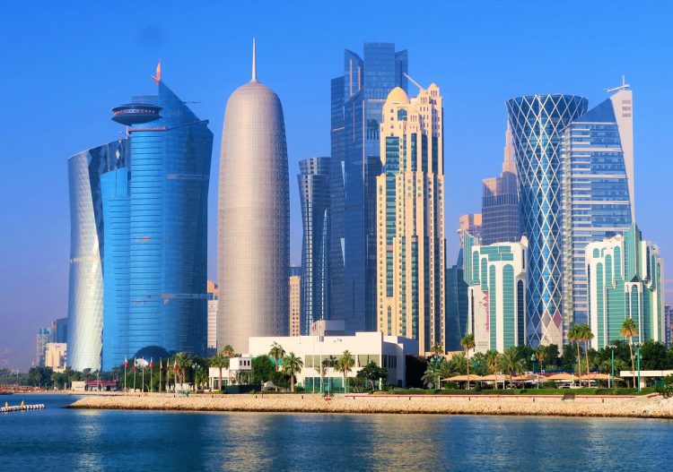 Des gratte-ciels à Doha, au Qatar.