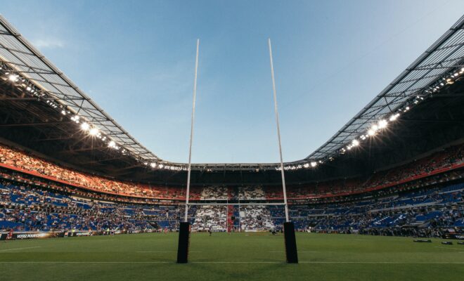 Stade de Lyon, demi final Top 14 France.