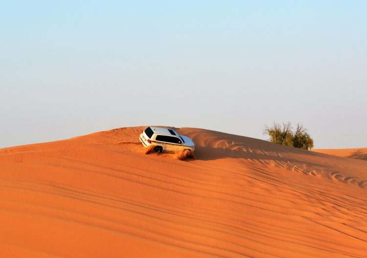 Un rallye dans le désert émirati.