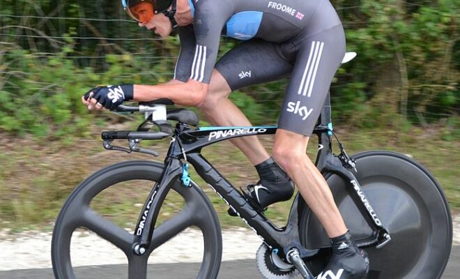 Christopher Froome lors du Tour de France 2012.