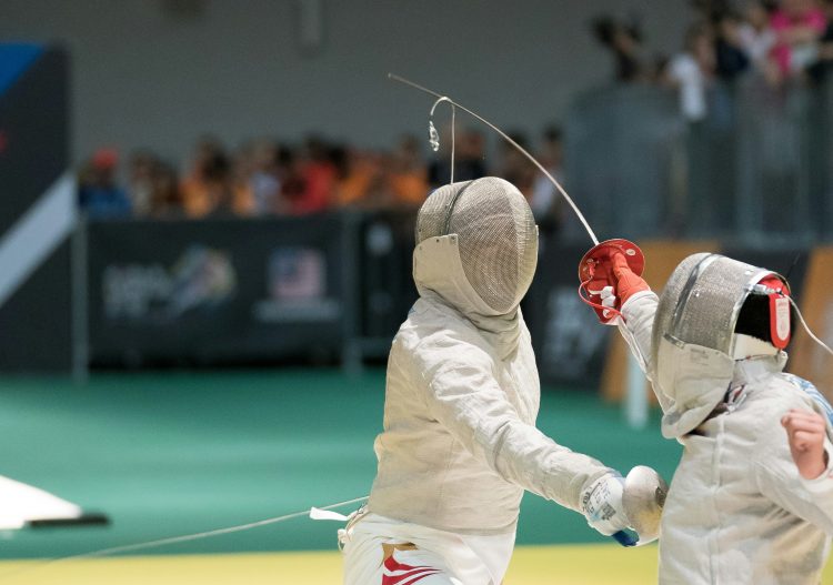 Une épreuve de sabre.